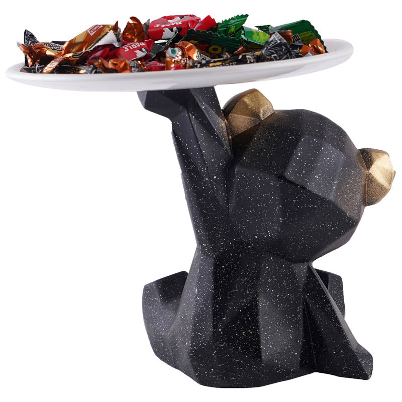 Baloo Bear Painted Polyresin Show Piece - Black media 6