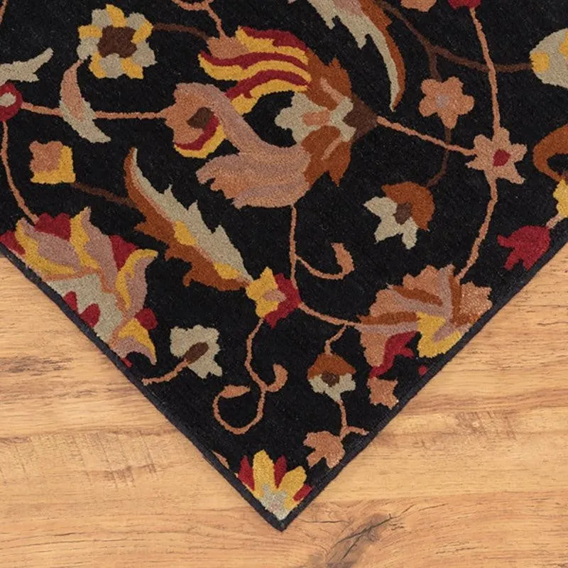 Sedna Hand Tufted Ethnic Wool & Nylon Carpet - Black media 6