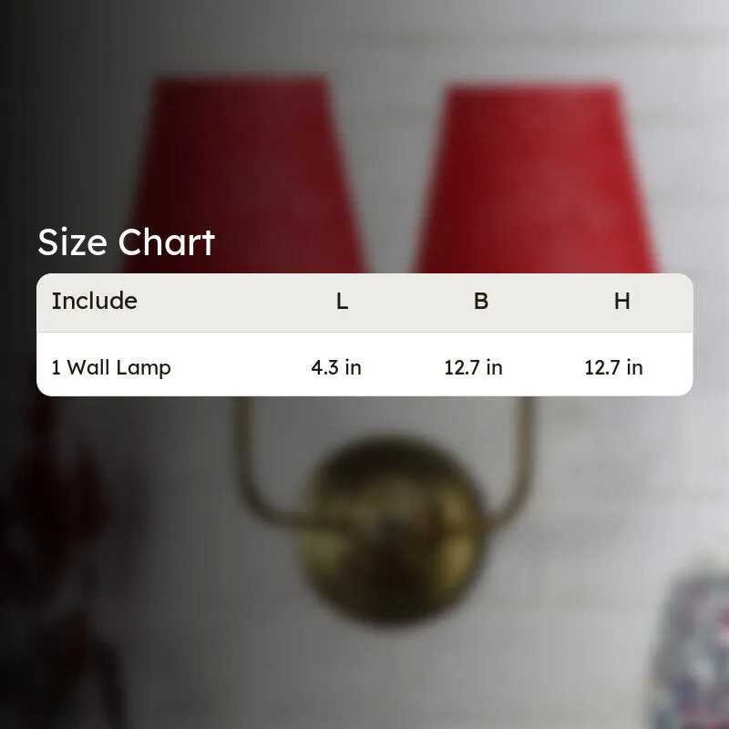Lumoire Duo Cone Metal Wall Lamp - Maroon media 9