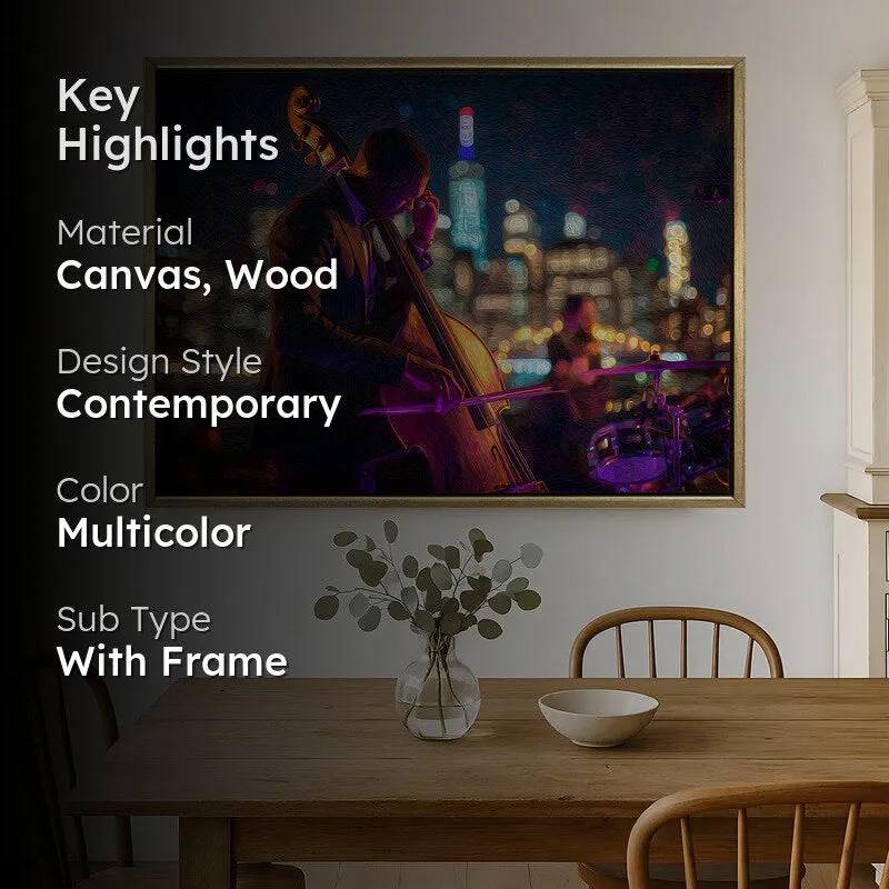Effulgent Canvas Wall Painting With Frame media 2