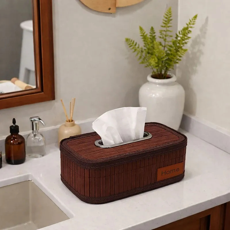 EcoNest Bamboo Tissue Holder - Brown media 7