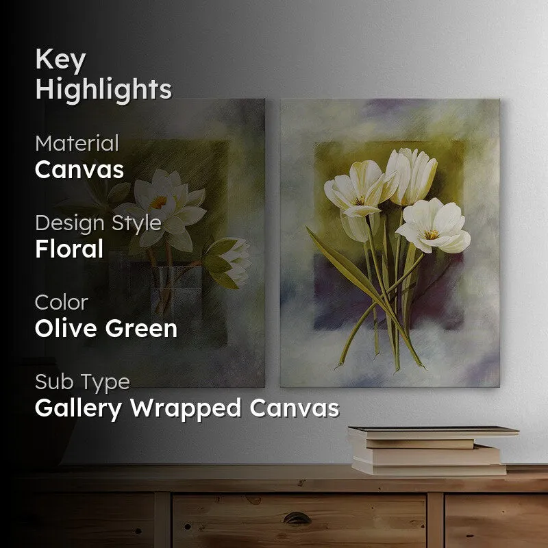 Misty Florals Wall Art - Set Of Two media 2