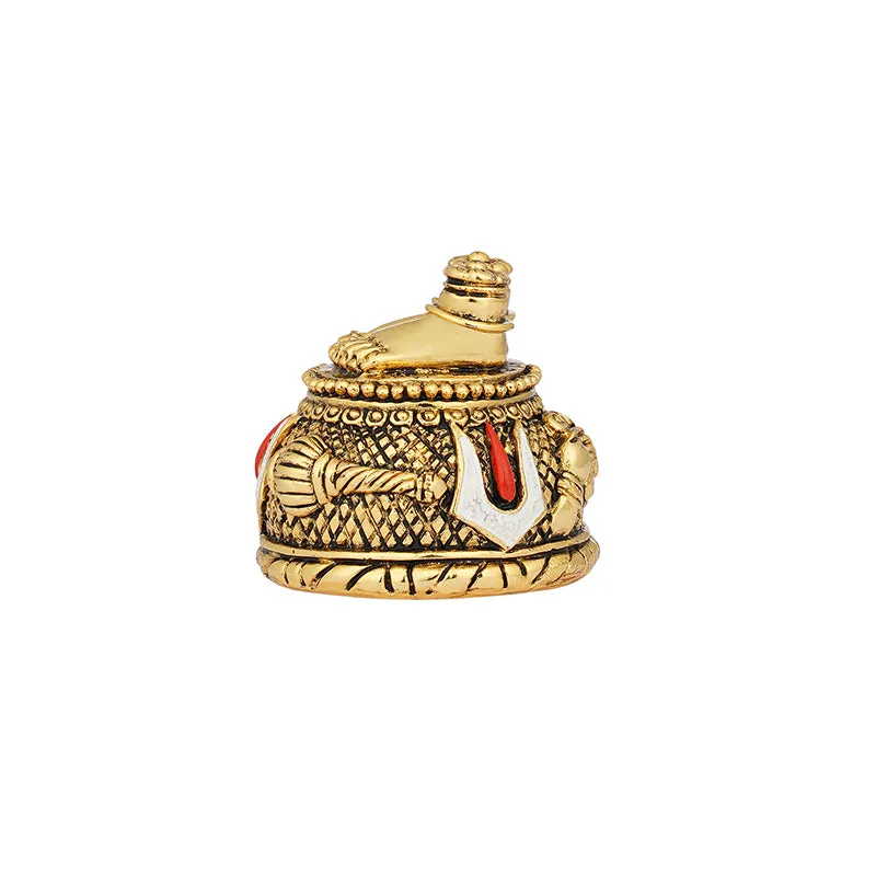 Shree Paadham Polyresin Idol - Gold media 5