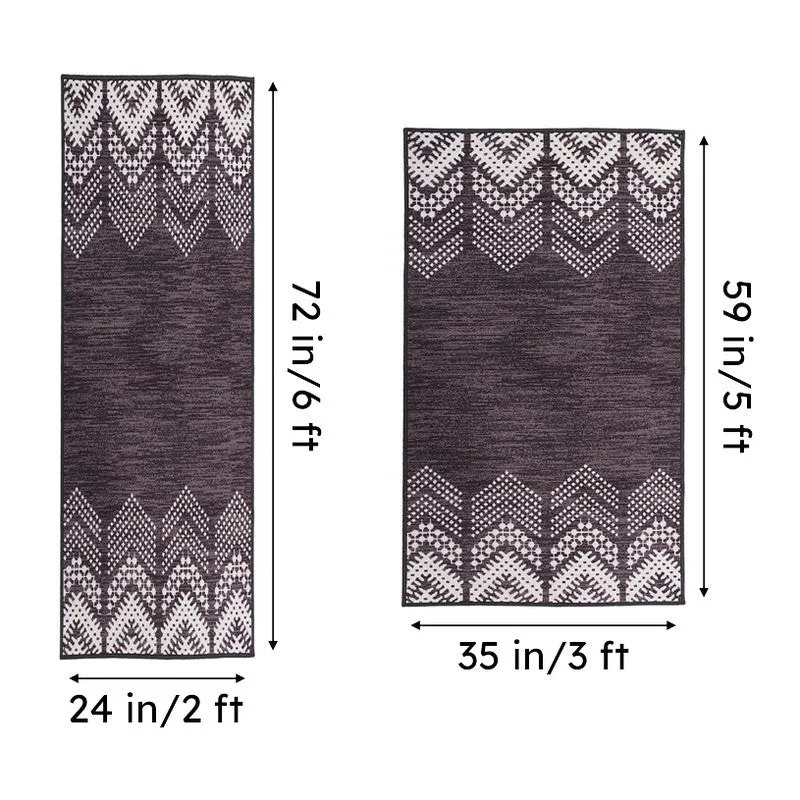 Deep Chevrons Anti-Skid Carpet - Purple media 7