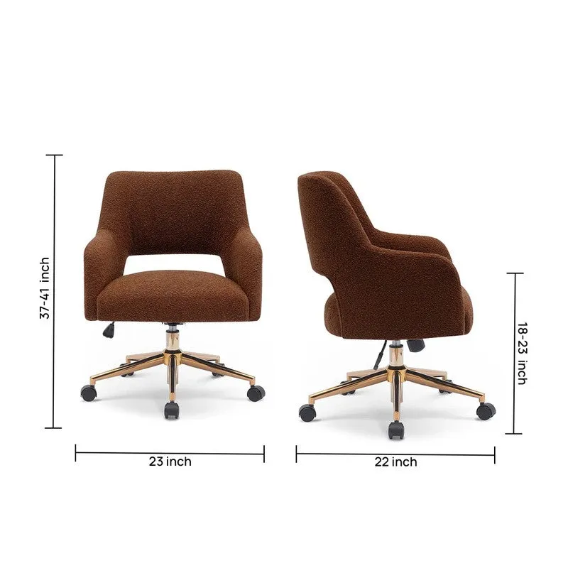 Sitessa Metal Office Chair - Brown media 12
