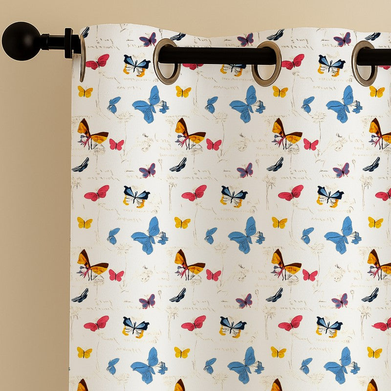 FlutterJoy Cotton Curtains - Set Of Three media 5