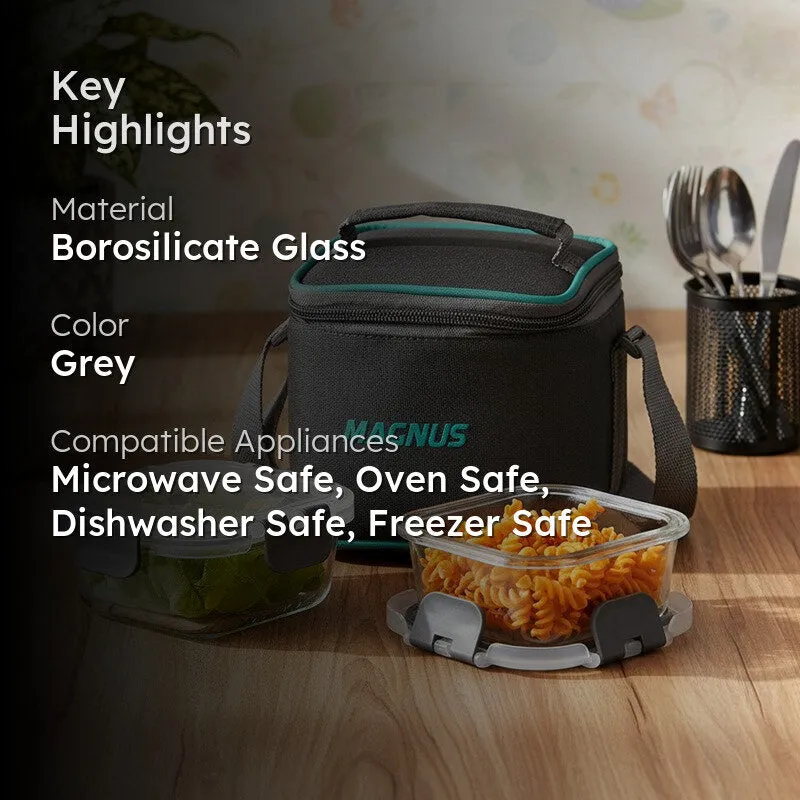 Avenix Smart Lunch Box with Lunch Bag - Three Piece Set media 2