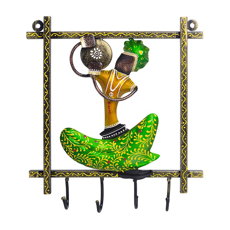 Folk Symphony Handcrafted Key Holder - Green media 3