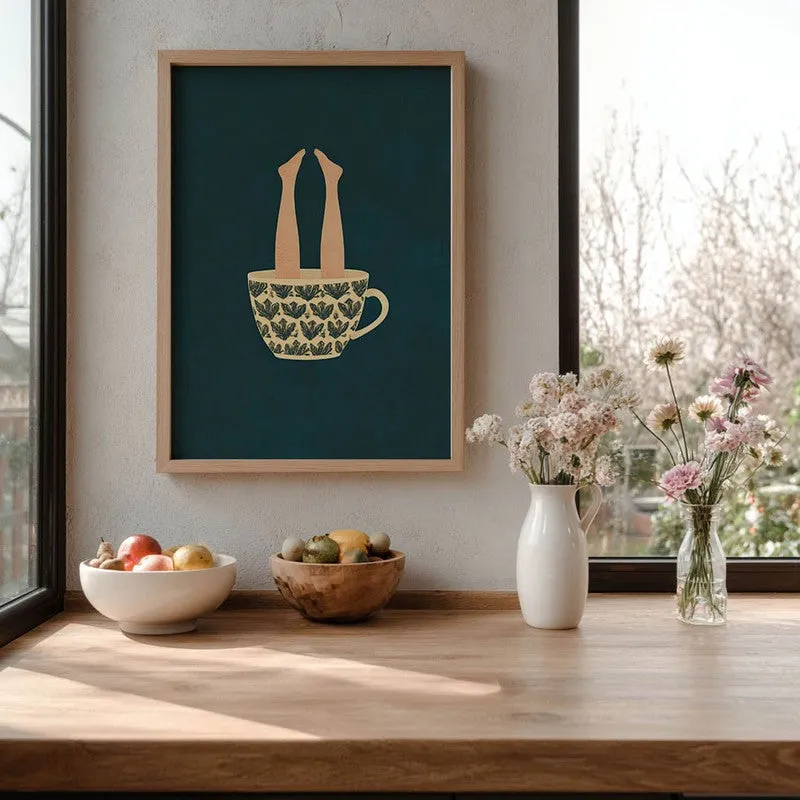 Sip & Drown Archival Canvas Wall Art - Brown media 7