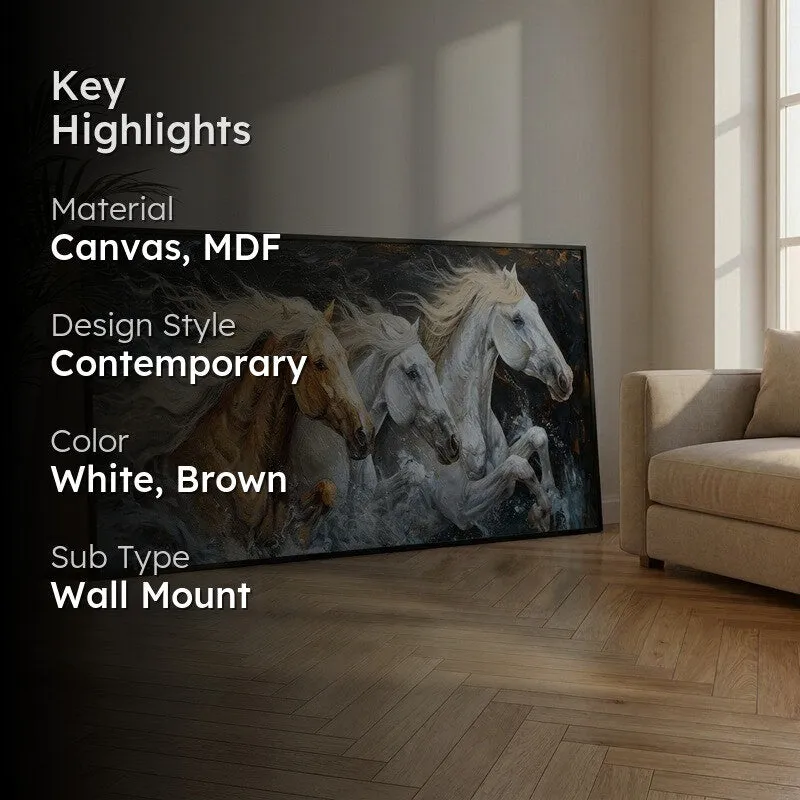 Echoes of the Wild Canvas Wall Painting With Frame media 2