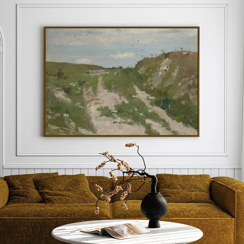 Mountain Paths Wood Wall Art With Frame - Black media 3