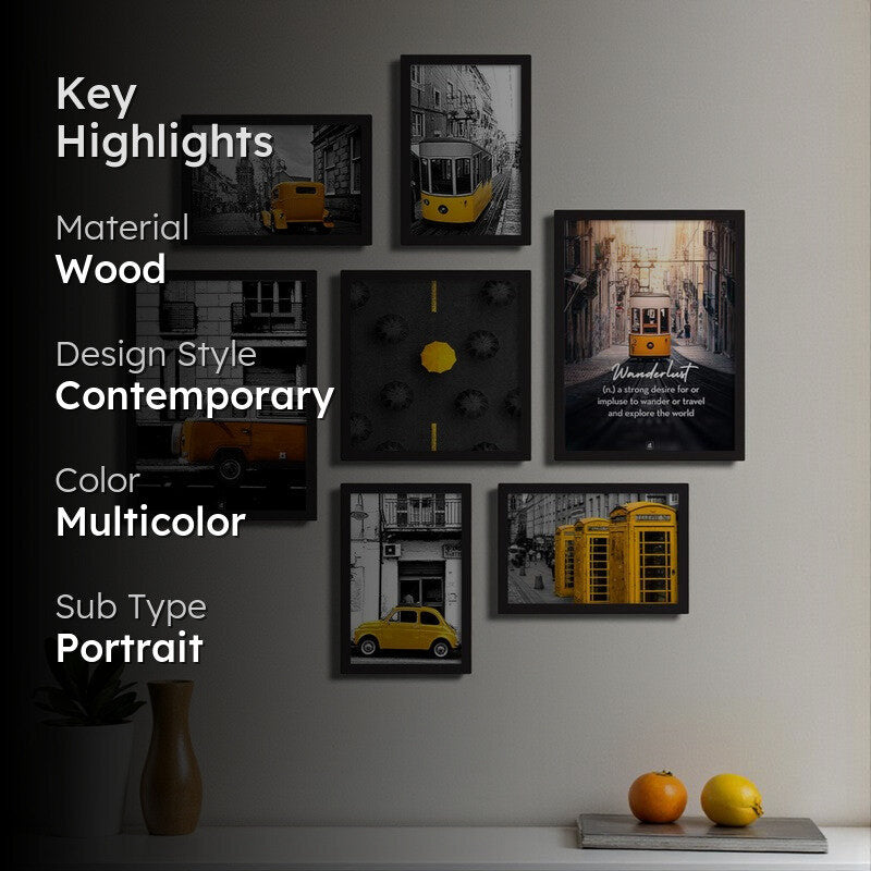 Accent It Yellow Wall Art - Set Of Seven media 2