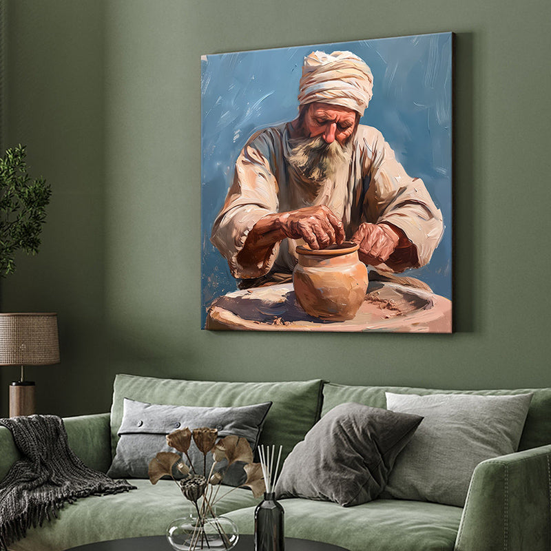 Pottery Maker Wall Painting media 4