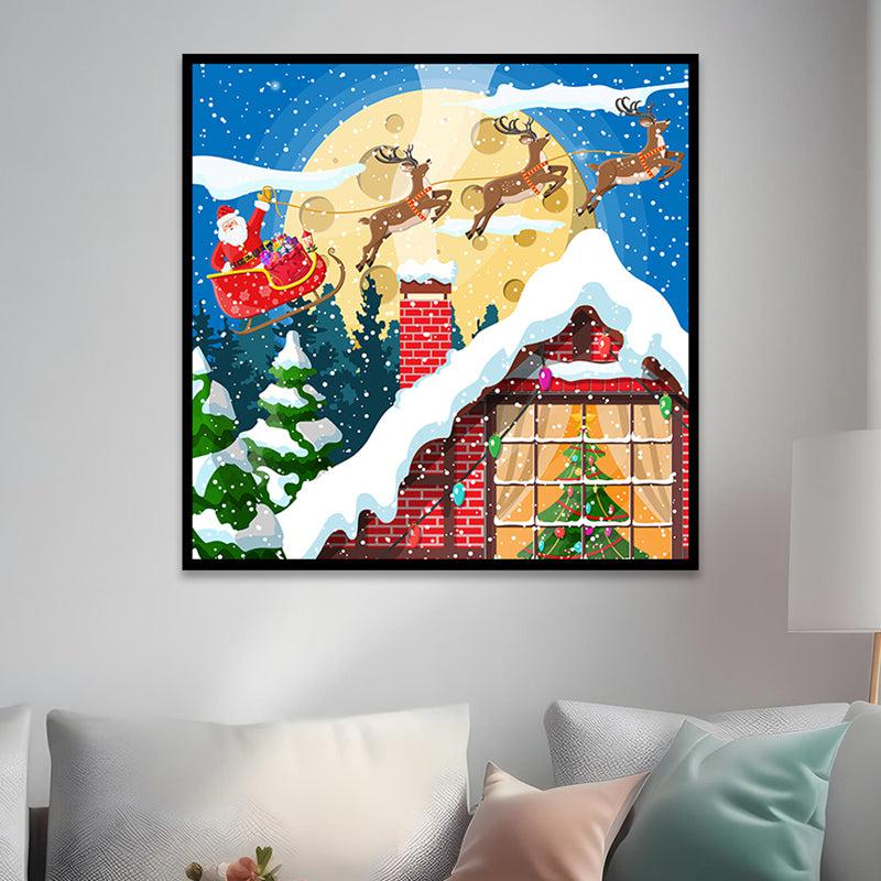 Santa Sleigh of Surprises Wall Painting