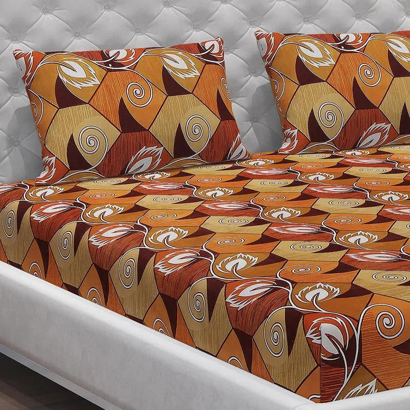 Monte Carlo Flora Grid Bedsheet - 120 GSM media 5