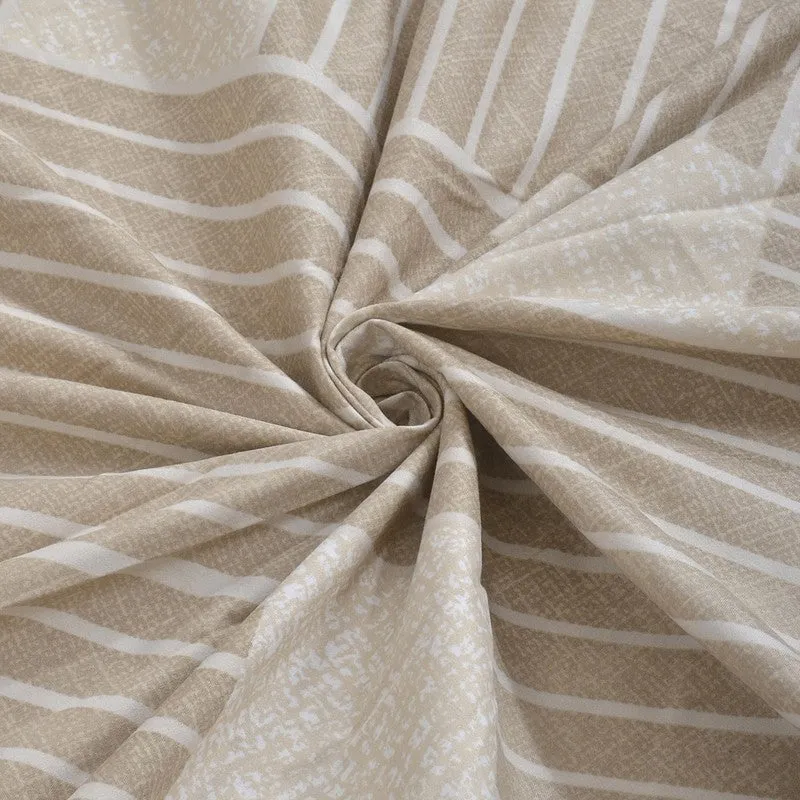 ShadeLoom Bedsheet (Beige) - 300 GSM media 6