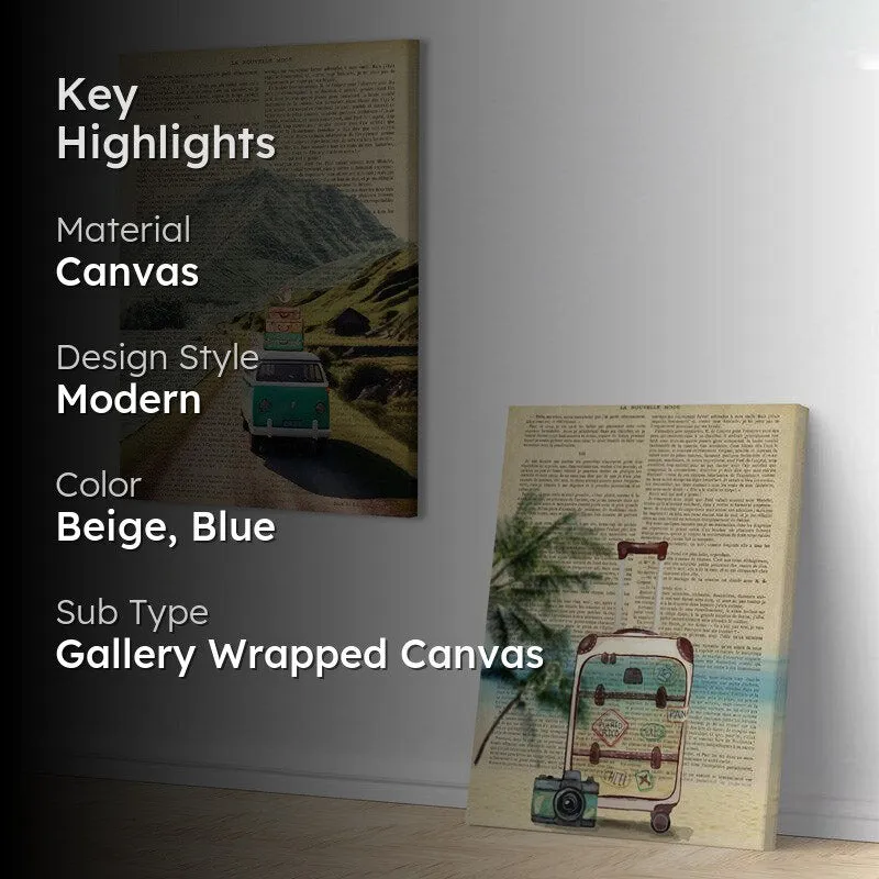 Hit The Road Wall Painting - Set Of Two media 2