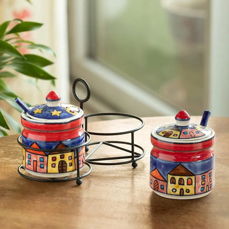 Folkcera Ceramic Jar Set - Five Piece Set media 1