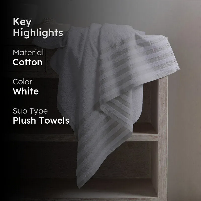Brivo Terry Towel Combo (White) - Four Piece Set media 2