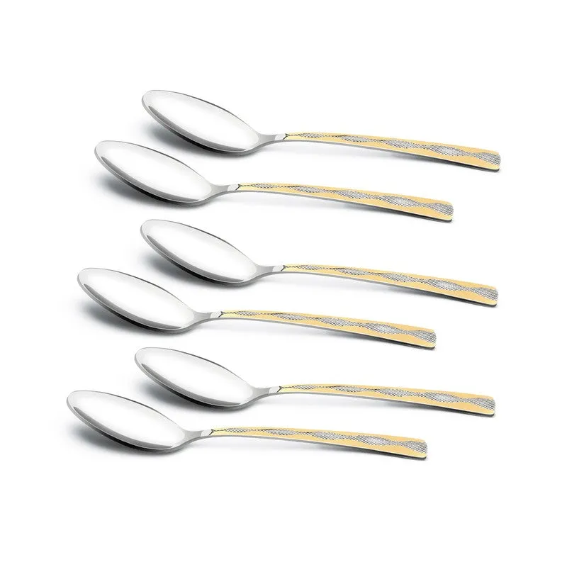 Tosca Stainless Steel Spice Spoon Set - Set of Six media 3