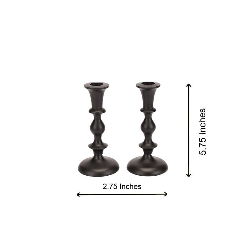 Morgera Candle Holder (Black) - Set Of Two media 6