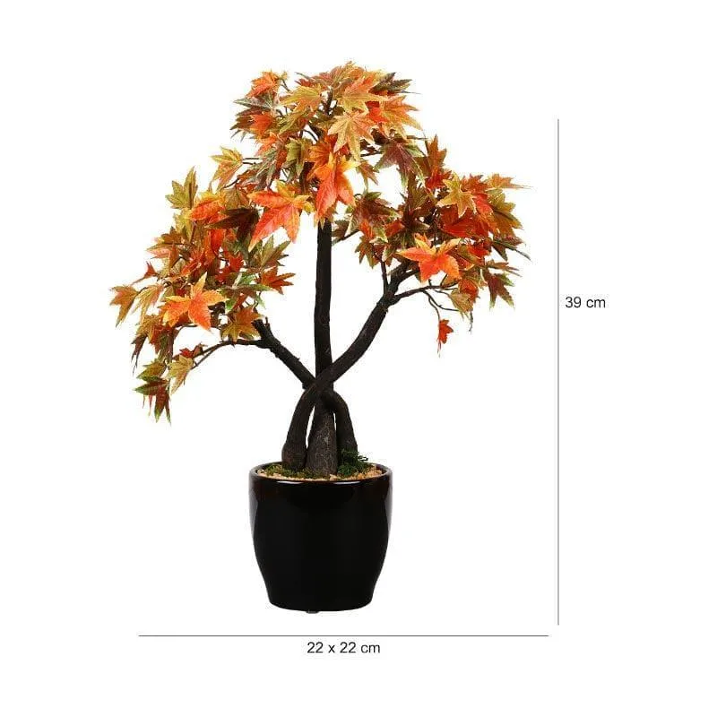 Faux Tall Maple Bonsai - 39 cms media 4