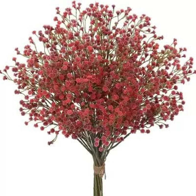 Artificial Gypsophila (Red) - Set Of Three media 3