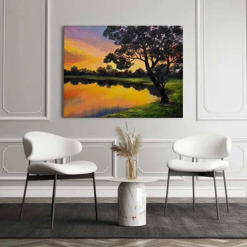 Near The Lake Wall Painting - Gallery Wrap media 3