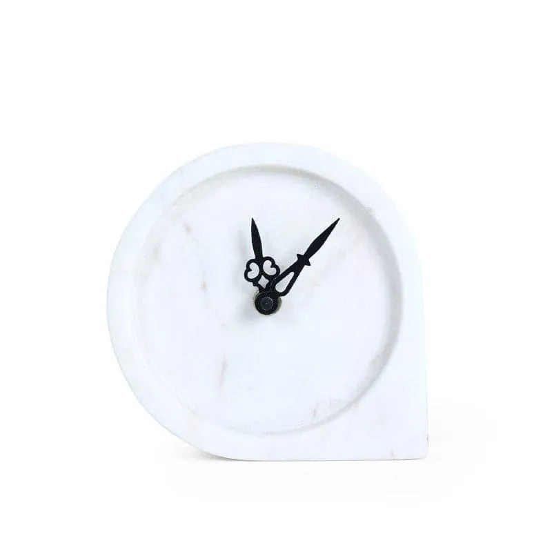 Maroda Hand Crafted Marble Table Clock media 6