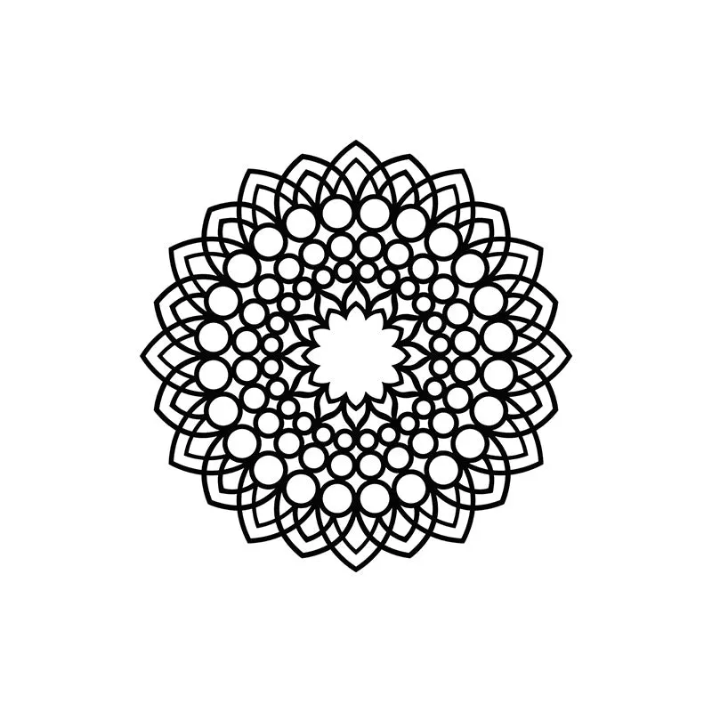Ikso Mandala Black Iron Wall Accent media 3