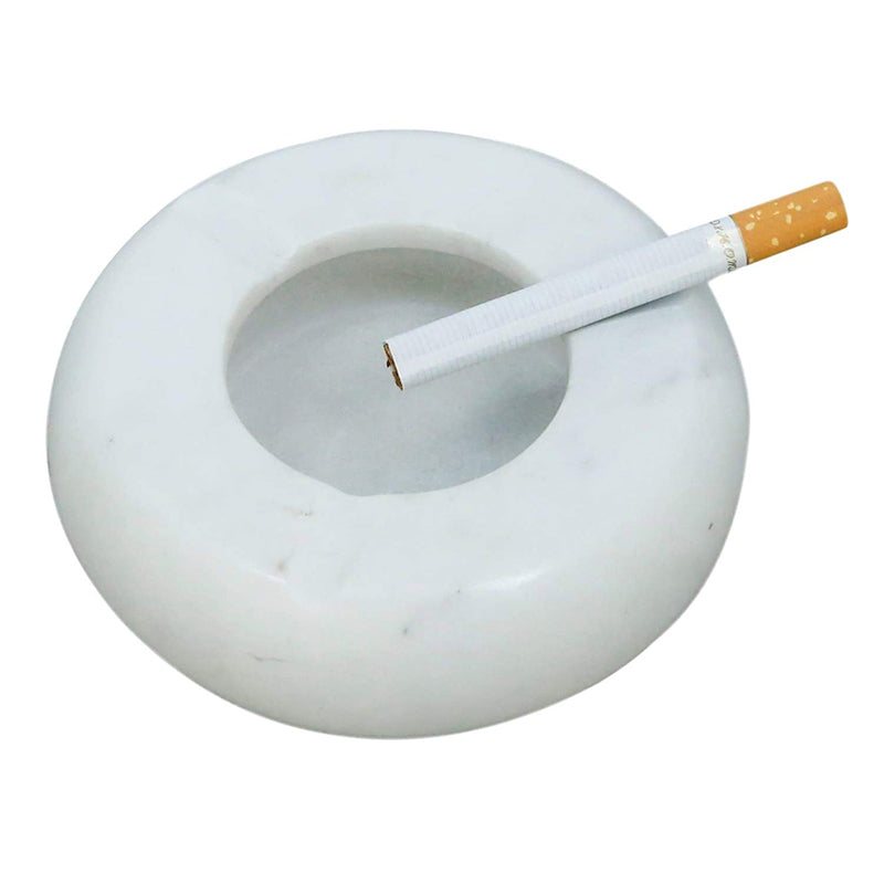 Lukos Marble Ash Tray - White media 4