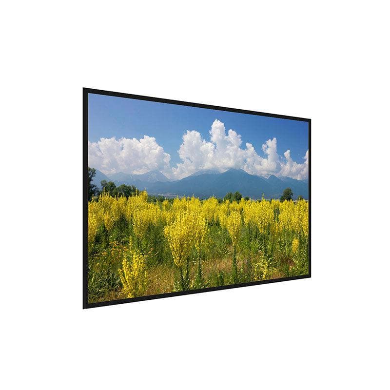 Yellow Field Canvas Wall Painting - Black Frame media 3