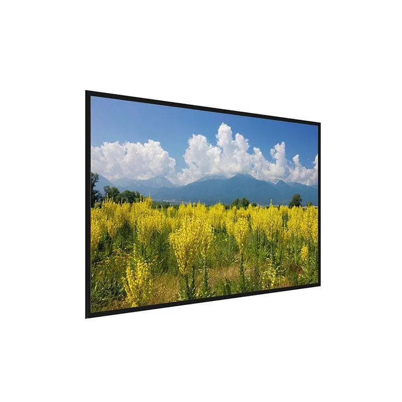 Yellow Field Canvas Wall Painting - Black Frame media 3