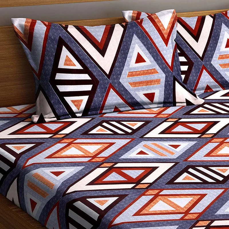 Aldair Abstract Bedsheet - 150 GSM media 4
