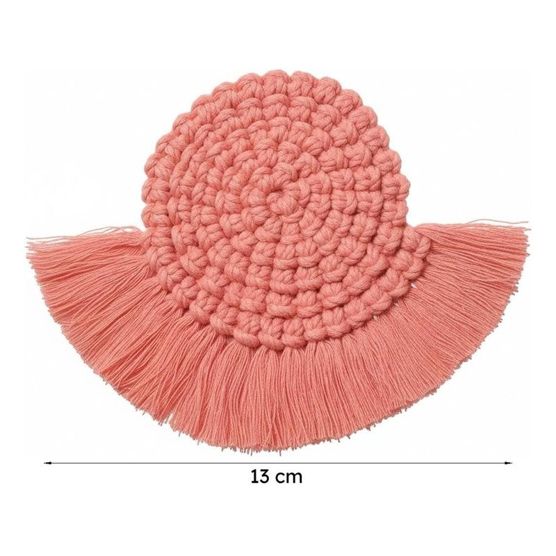 Dover Handcrafted Coaster (Pink) - Set Of Two media 6