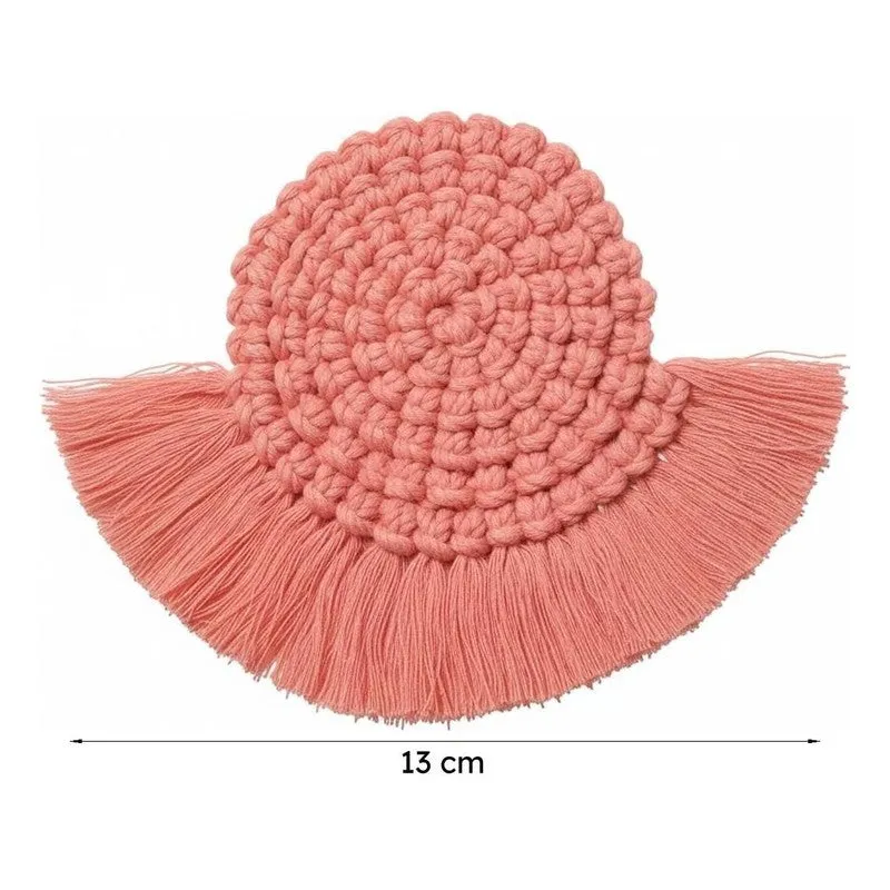 Dover Handcrafted Coaster (Pink) - Set Of Two media 6