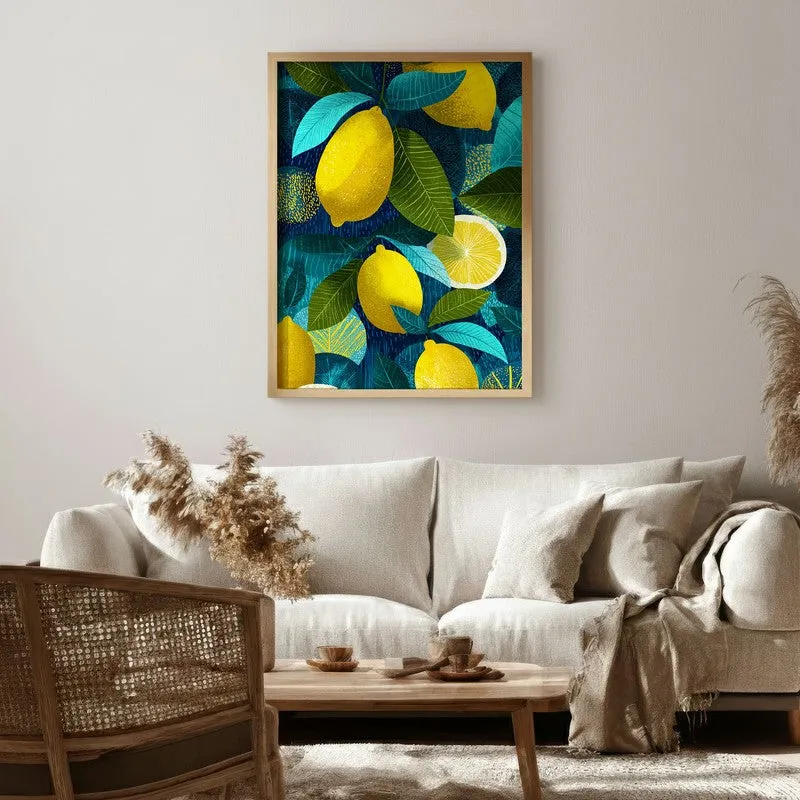 Fresh Picked Canvas Wall Painting - Brown Frame media 1