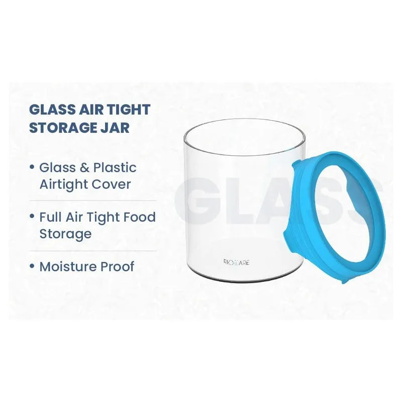 Rioware Pure Stack Borosilicate Glass Jar (400 mL Each) - Set Of Six media 4