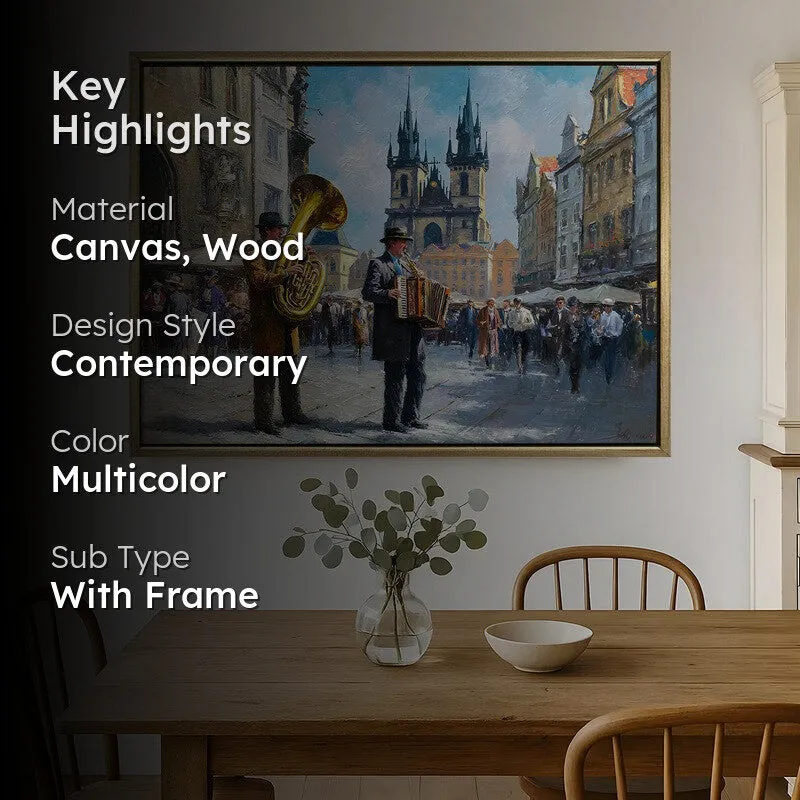 Rhapsody Canvas Wall Painting With Frame media 2