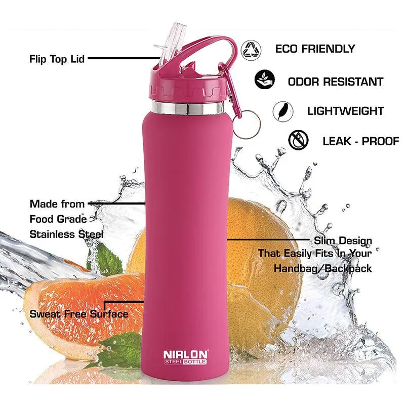 Valento Sipper Water Bottle (Pink) - 750 mL media 4