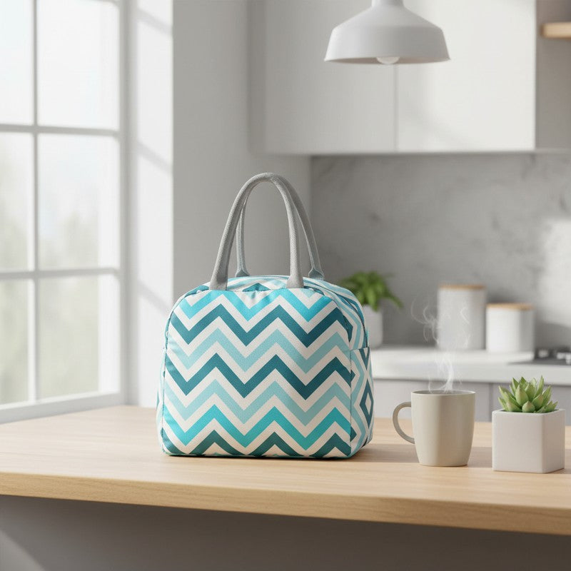 Prismy Polyester Lunch Bag - Blue