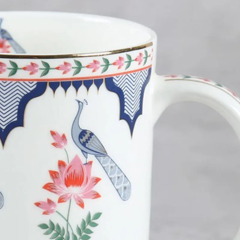 India Circus Circus Chevron Bone China Coffee Mug (360 mL Each) - Set Of Two media 4