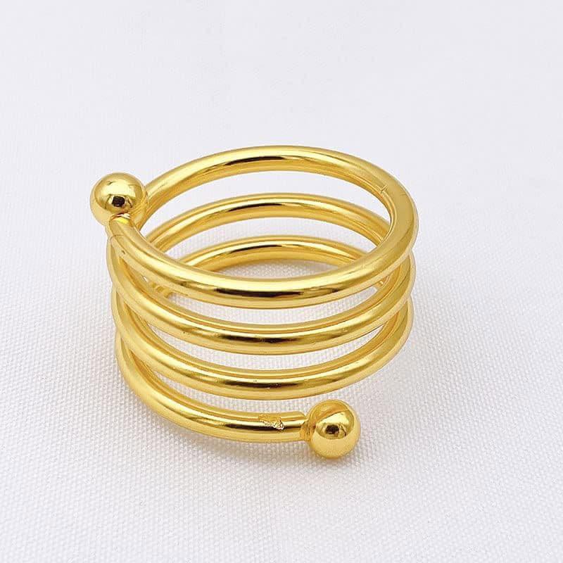 Spiral Swoop Napkin Ring - Set Of Four media 4