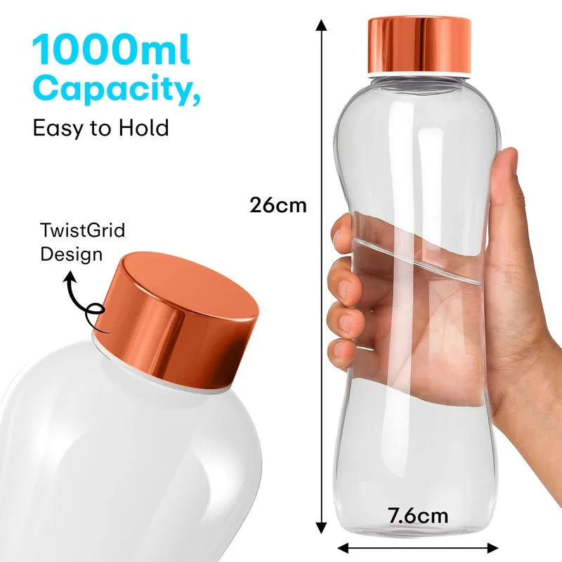 Rioware Quiet Flow Water Bottle (Copper, Green, 1000 mL Each) - Set Of Two media 11