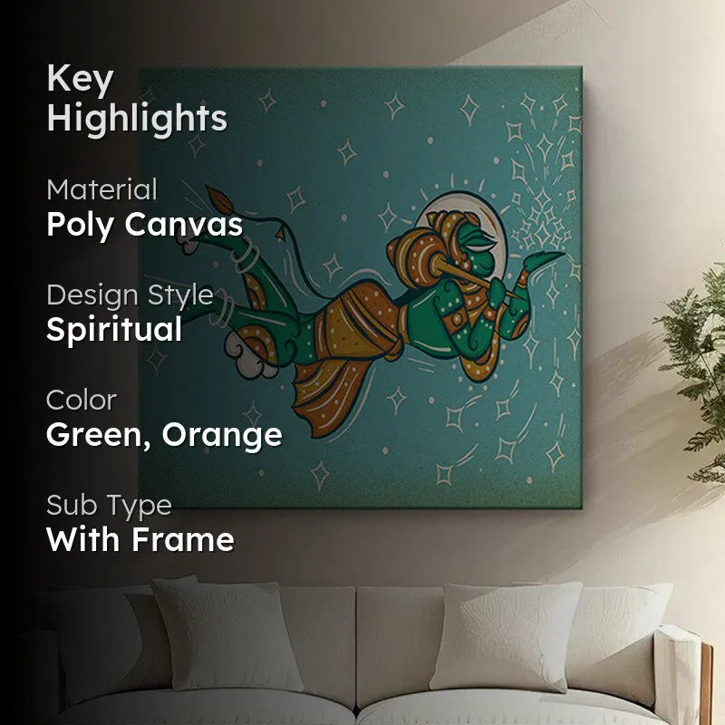 Hanuman's Flight Wall Painting media 2
