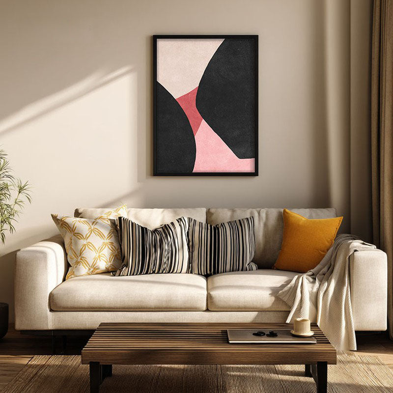 Magenta Midnight Framed Canvas Wall Painting