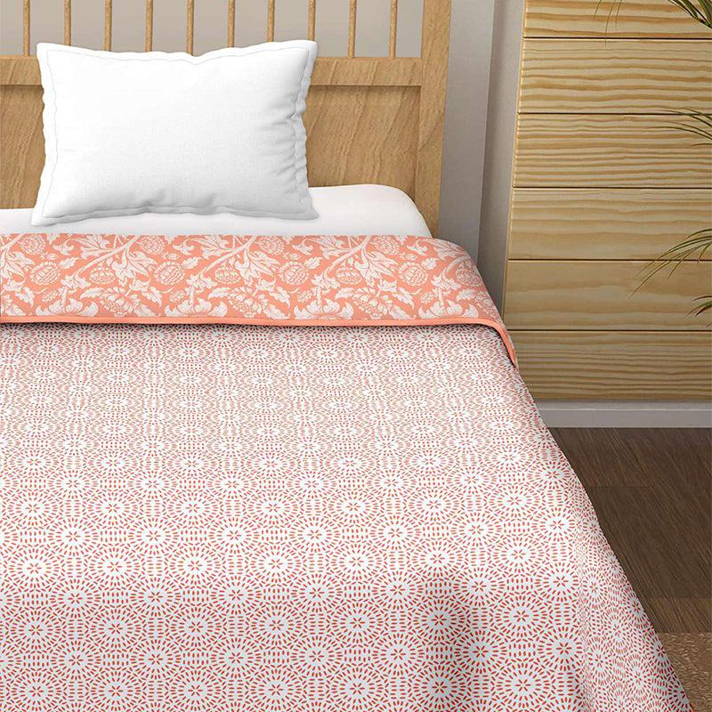 Sumi Reversible Cotton Dohar (Orange)  - 180 GSM media 3