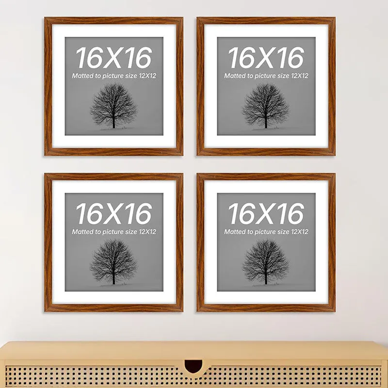 Naia Photo Frame (Brown) - Set Of Four media 1
