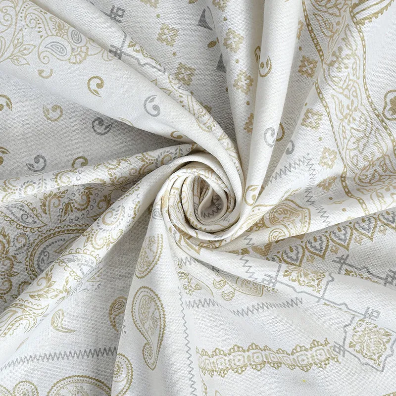 Mathieu Cotton Bedsheet (Beige) - 210 TC media 5