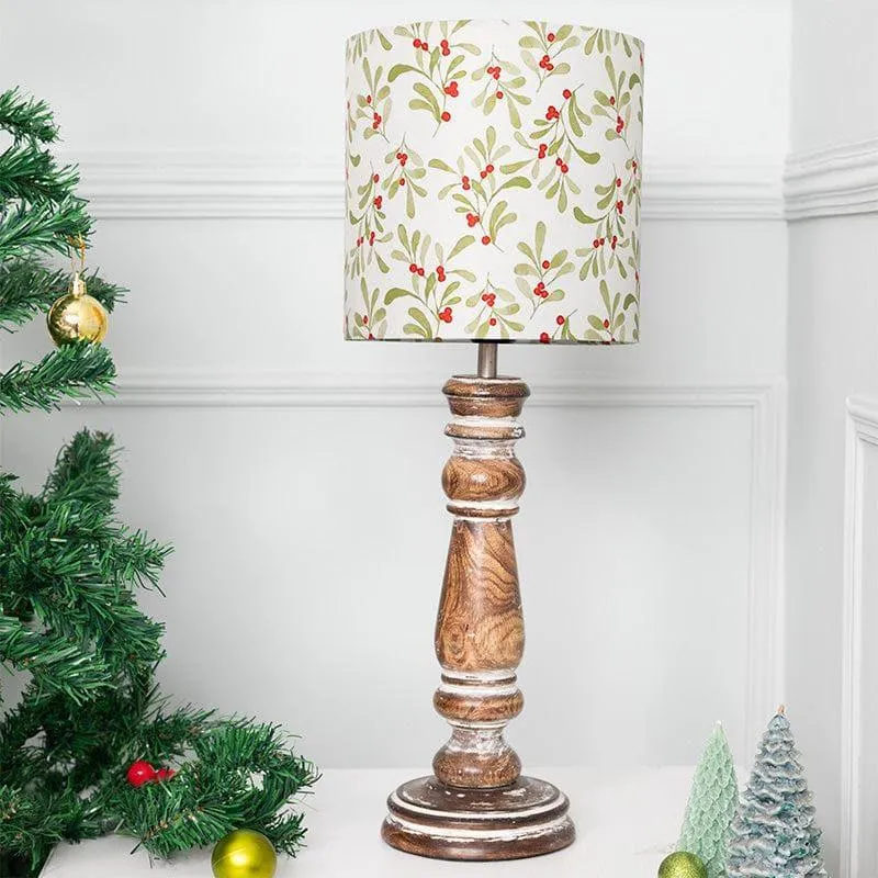 Red Berrylicious Brooks Fabric Table Lamp - Multicolor media 3